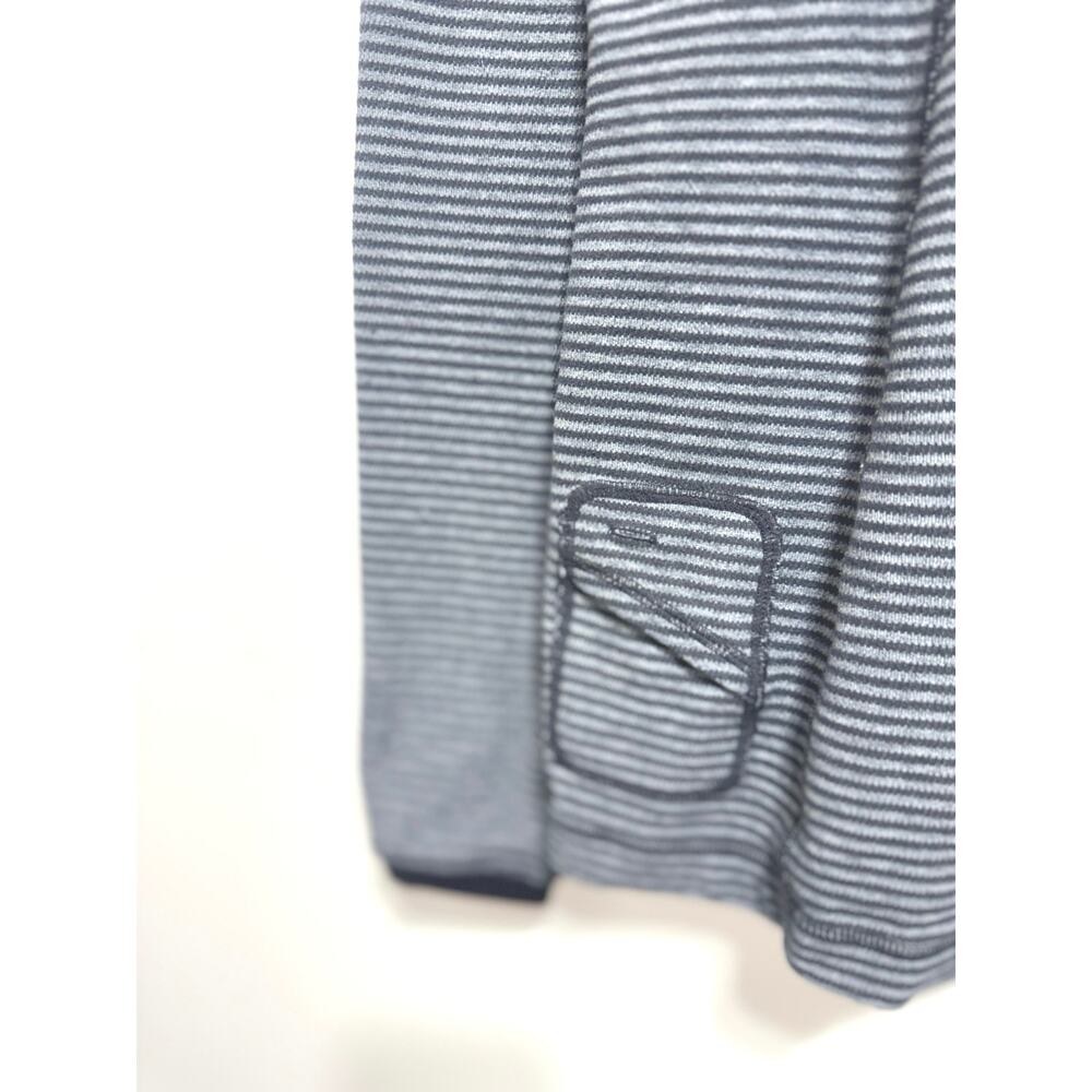 Lululemon Run: Turn Around Long Sleeve In Deep Coal Mini Check Size 10 - Picture 7 of 12